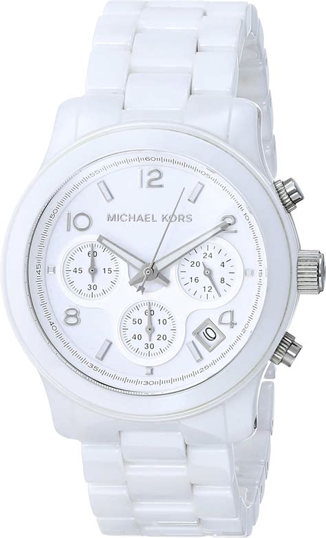 michael kors uhr keramik|Michael Kors Women's MK5161 White Ceramic .